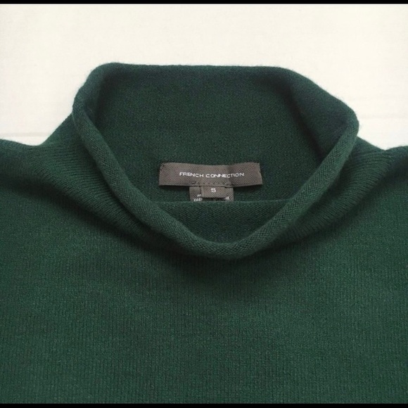 French Connection Green Mock Neck Sweater - Picture 3 of 4